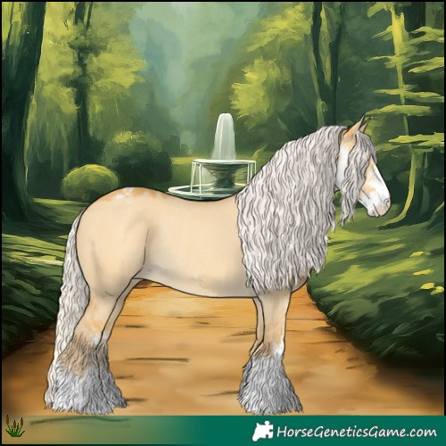 Horse Color:Silver Amber Cream Champagne Dun Sabino Blanket Rabicano 
