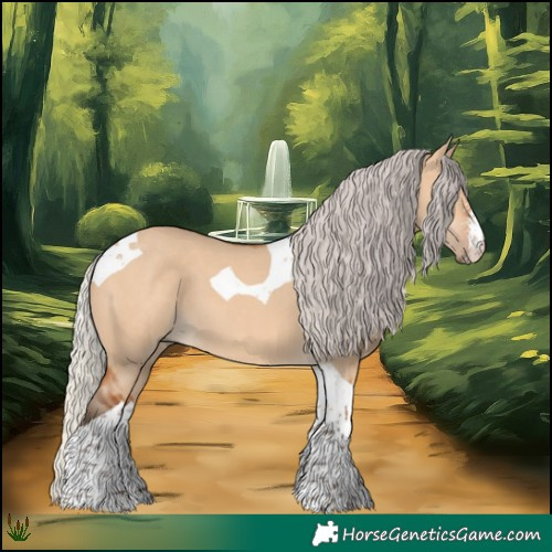 Horse Color:Silver Bay Dun Sabino Tobiano 