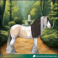 Horse Color:Bay Dun Splash Tobiano