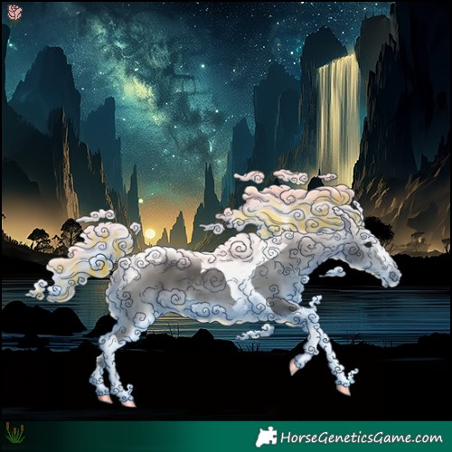 Horse Color:Gray Painted Silver Black Tobiano 