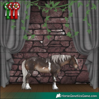 Horse Color:White Spotted Silver Brown Tobiano