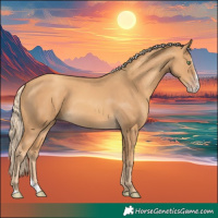 Horse Color:Gold Cream Champagne Splash 