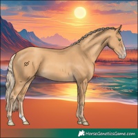 Horse Color:Gold Cream Champagne Splash 