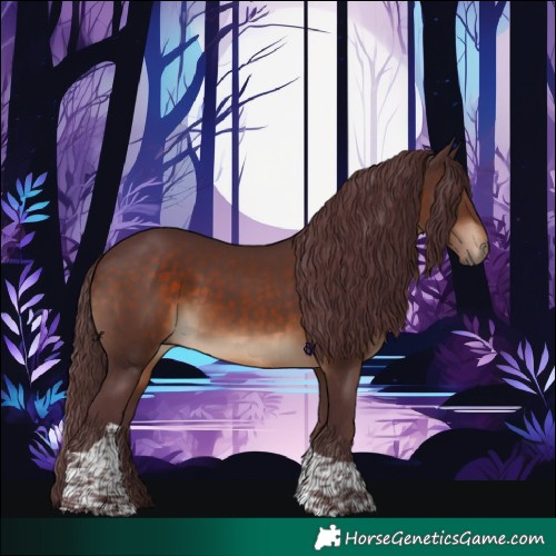 Horse Color:Chocolate Brown Tobiano Rabicano 