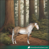 Horse Color:Gray Silver Classic Cream Champagne Splash Tobiano 
