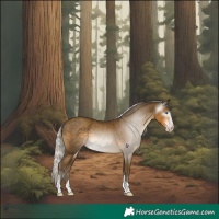Horse Color:Gray Silver Classic Cream Champagne Splash Tobiano 