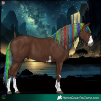 Horse Color:Gray Painted Chestnut