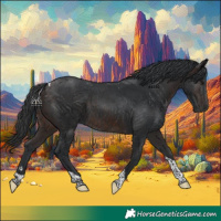 Horse Color:Brown Tobiano 