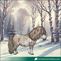 Horse Color:Liver Red Dun Ice Tobiano Rabicano 