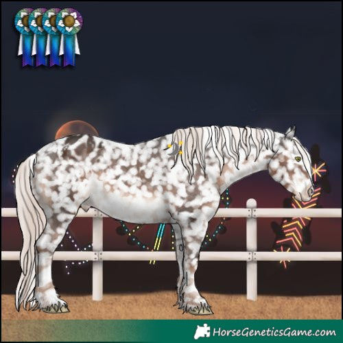 Horse Color:White Spotted Liver Chestnut Mushroom Blanket 