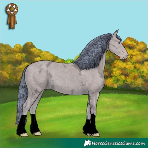 Horse Color:Watercolor Classic Champagne Chinchilla Ice 