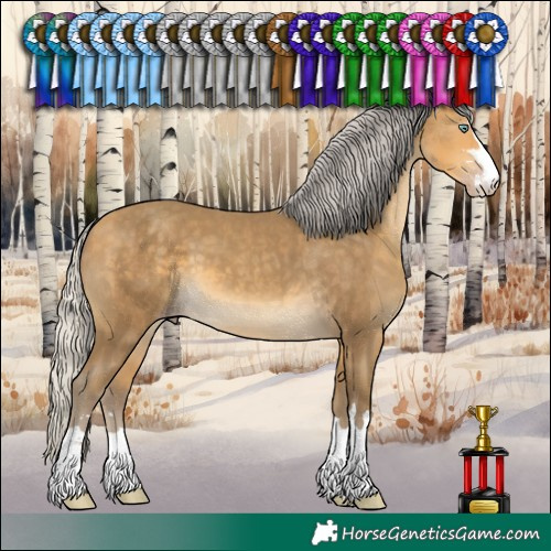 Horse Color:Silver Sable Cream Champagne 