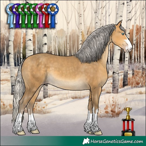 Horse Color:Silver Sable Cream Champagne 