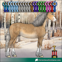 Horse Color:Silver Sable Cream Champagne