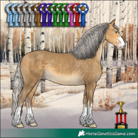 Horse Color:Silver Sable Cream Champagne 