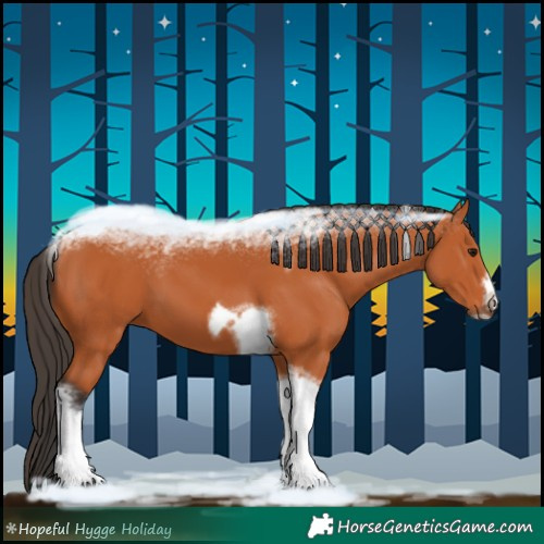 Horse Color:Bay Tobiano Frame 
