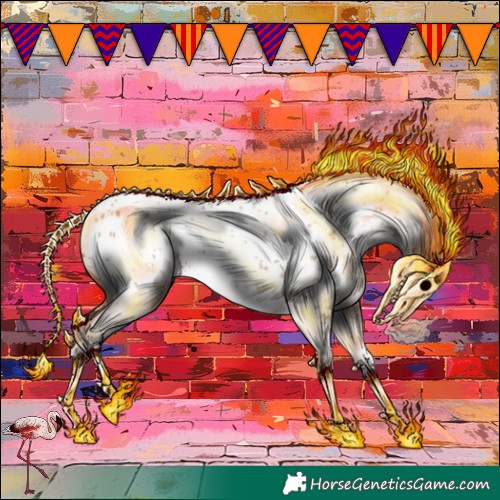 Horse Color:Amber Champagne Near Leopard