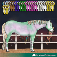 Horse Color:Painted Watercolor Silver Bay Onyx Sabino Tobiano 