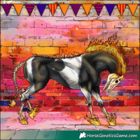 Horse Color:Black Tobiano 