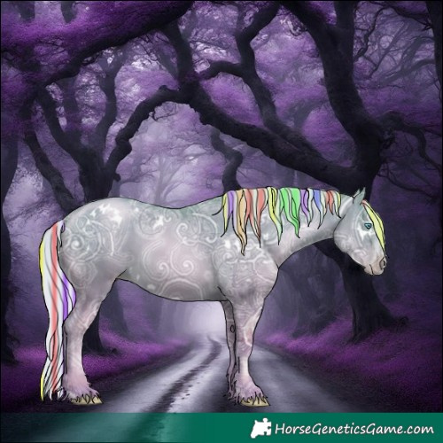 Horse Color:Painted White Spotted Silver Smoky Black Ice Pearl 