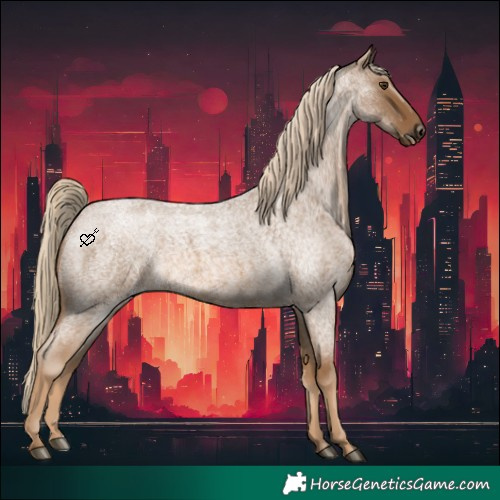Horse Color:Chocolate Palomino Roan