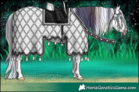 Horse Color:Nacre Brown Roan Splash Frame