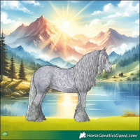 Horse Color:Watercolor Silver Black Ice