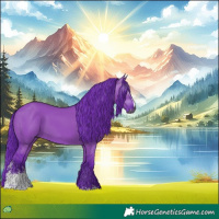 Horse Color:Gray Watercolor Grullo Sabino 