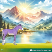 Horse Color:Watercolor Silver Black 