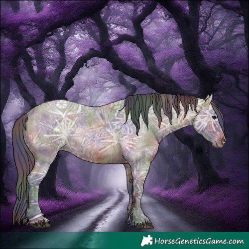 Horse Color:Nacre Bay Ice Roan 