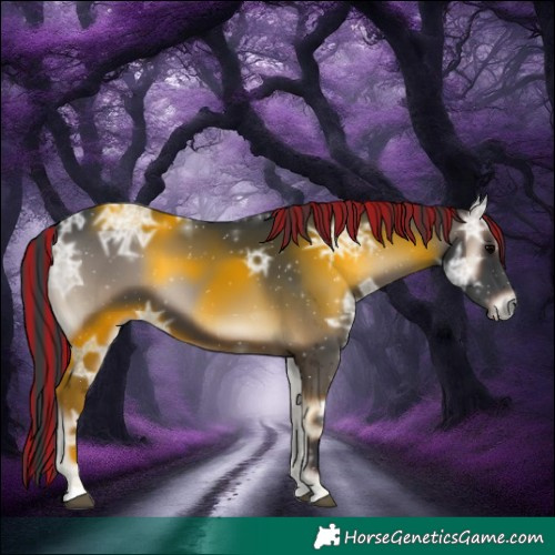 Horse Color:Painted Blue Onyx Ice 