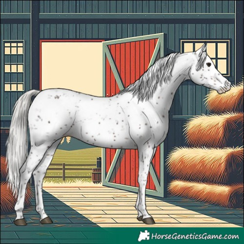 Horse Color:Silver Brown Sabino