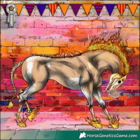 Horse Color:Gold Champagne Tobiano 