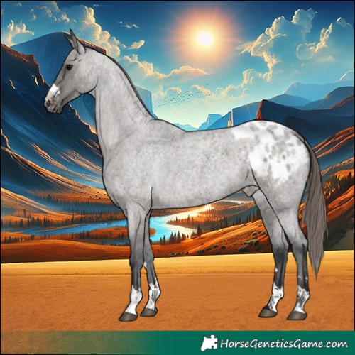 Horse Color:Grullo Roan Blanket 