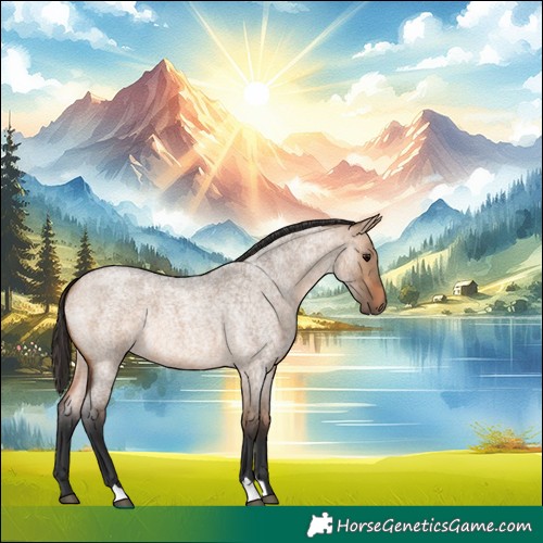 Horse Color:Bay Roan Dun 