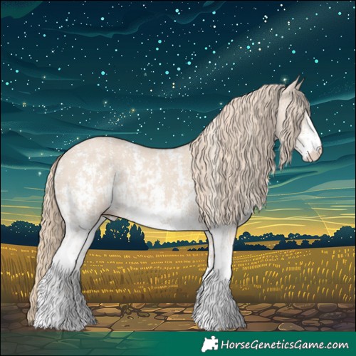 Horse Color:Smoky Creme Sabino  and Smoky Creme Sabino 