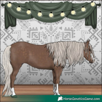 Horse Color:Silver Black 