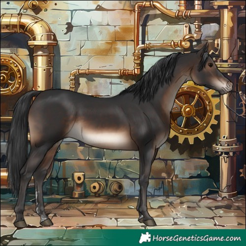 Horse Color:Brown Sabino