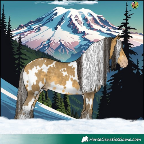 Horse Color:White Spotted Sable Cream Champagne 