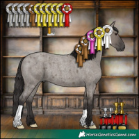 Horse Color:Smoky Grullo Roan 