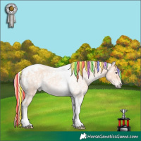 Horse Color:Painted Watercolor Liver Red Dun Chinchilla Ice Tobiano 