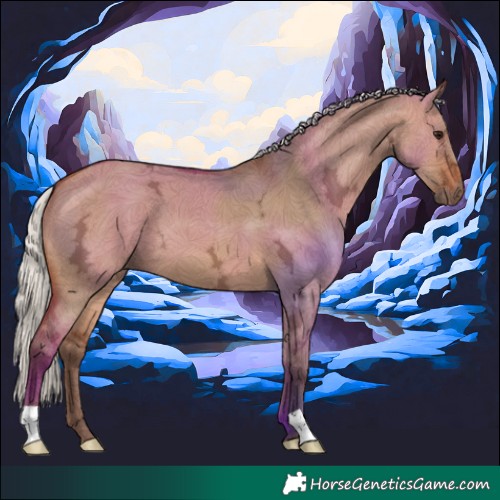 Horse Color:Silver Brown Ice Dun