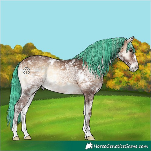 Horse Color:Painted White Spotted Silver Brown Ice Onyx 