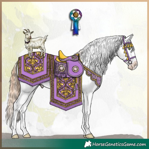 Horse Color:Gold Champagne Dun Sabino Splash Rabicano 
