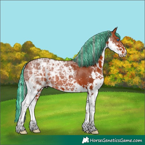 Horse Color:Painted Silver Bay Ice Splash 
