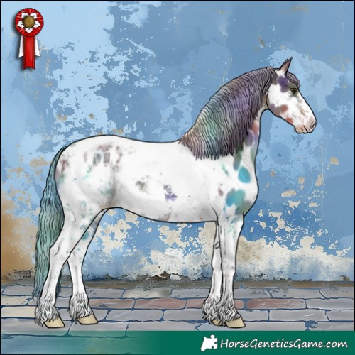 Horse Color:Nacre Liver Chestnut Ice Mushroom Tobiano Frame Appaloosa 
