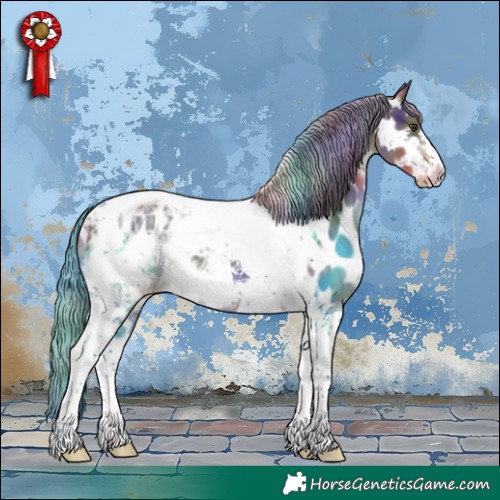 Horse Color:Nacre Liver Chestnut Ice Mushroom Tobiano Frame Appaloosa 
