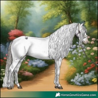 Horse Color:Black Appaloosa Rabicano 