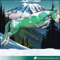 Horse Color:Watercolor Brown Splash Tobiano