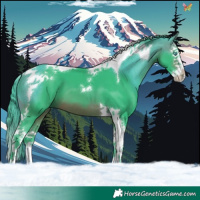 Horse Color:Watercolor Brown Splash Tobiano 